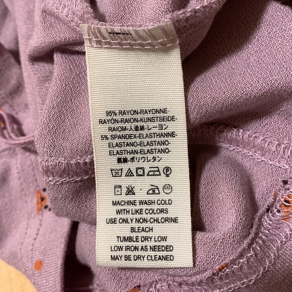 FREE PEOPLE Bosanova Print Cropped Top in Lilac Combo - Picture 4 of 5